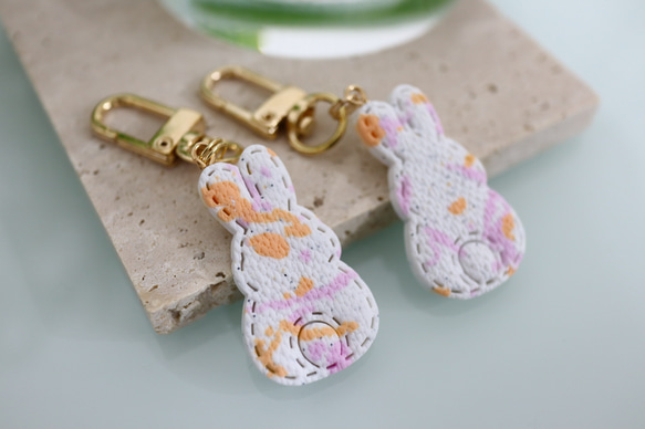 うさぎ キーホルダー 限定カラー 選べるキーホルダーパーツ ポリマー