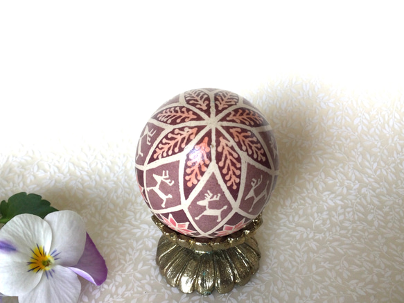 イースターエッグ(PYSANKY)  本物の卵です(๑˃̵ᴗ˂̵) 5枚目の画像