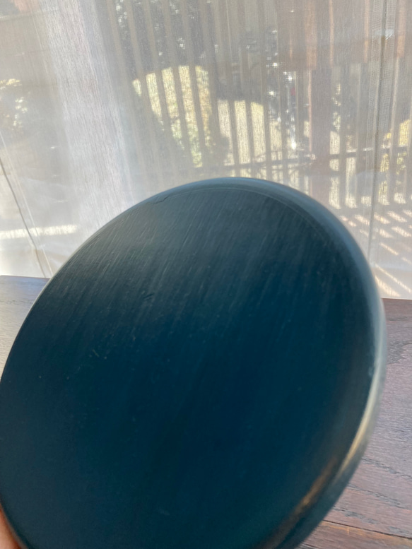 ガラスドームと木製プレート(直径16㌢)のセット✳︎ヨーロピアンペインティング　フルーツトレイ[すぐ届く母の日2024] 10枚目の画像