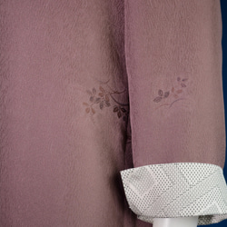 着物リメイク　ロングジャケット(絹着物地）長袖 11枚目の画像