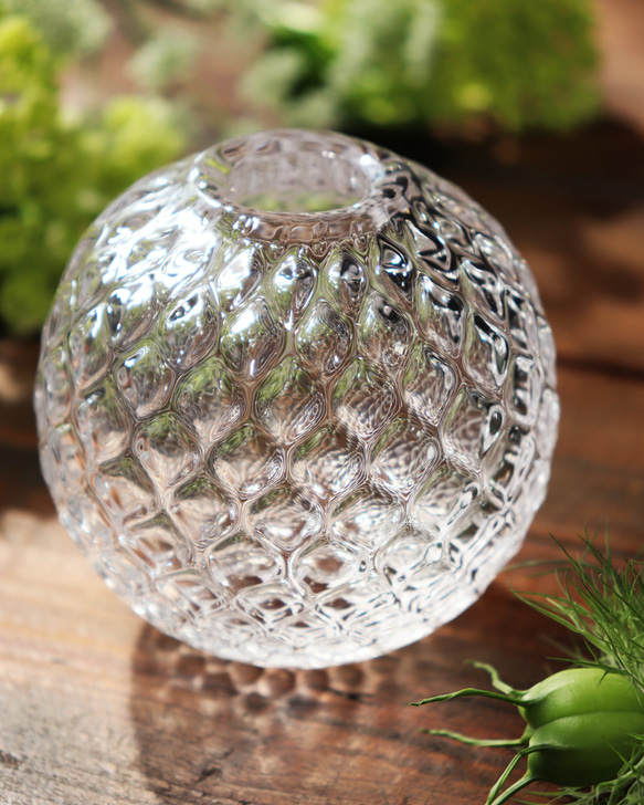 手元供養『こはる -水中花-&フルッタ一輪挿し』ガラス位牌 メモリアル仏具 遺灰 遺骨 ペット 愛犬 愛猫 分骨 ご遺灰など ご遺骨 水中花 ご遺灰 ローマ字か平仮名 **