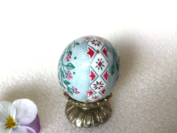 イースターエッグ(PYSANKY)  本物の卵です(๑˃̵ᴗ˂̵) 6枚目の画像