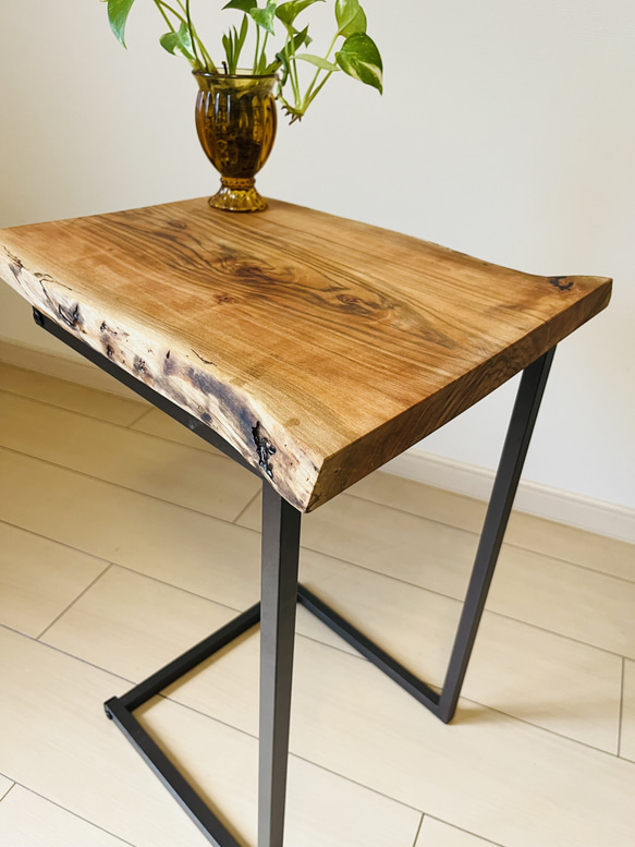 サイドテーブル桜の木一枚板ソファテーブルコーヒーテーブル