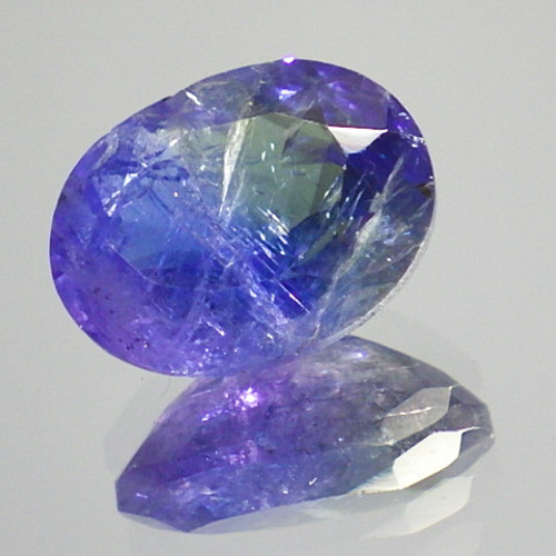 ☆虹フラッシュ☆バイオタンザナイトファセットカット☆3.10ct