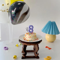 《number candle》誕生日　ケーキキャンドル バースデー ナンバーキャンドル カラフル　おうちフォト ケーキ 2枚目の画像