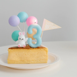 《number candle》誕生日　ケーキキャンドル バースデー ナンバーキャンドル カラフル　おうちフォト ケーキ 4枚目の画像