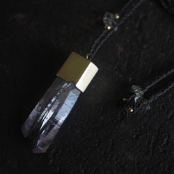 lepidocrocite in amethyst brass necklace (saikau) 4枚目の画像