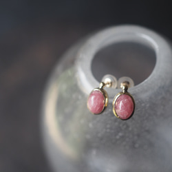 rhodochrosite brass pierce (shunbun) 7枚目の画像