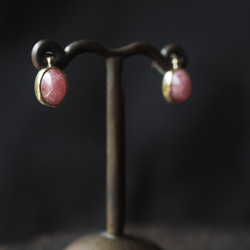 rhodochrosite brass pierce (shunbun) 10枚目の画像