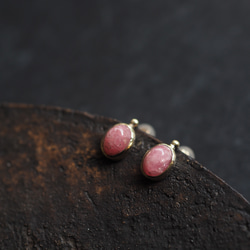 rhodochrosite brass pierce (shunbun) 4枚目の画像