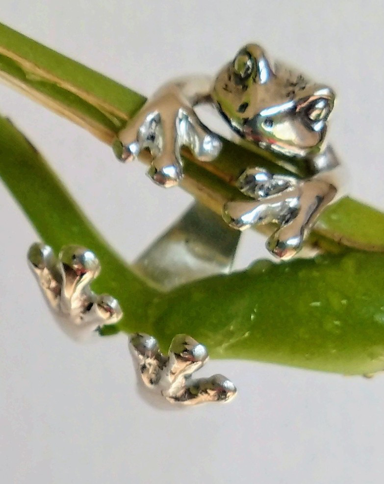 かえるくんのリング　silver925製フリーサイズ