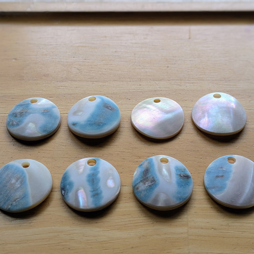 夜光貝磨きアクセサリー作りキット ◉《 まる 》 キット 夜光貝jewelry