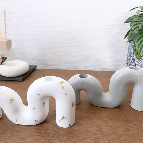 セメントオブジェ キャンドルホルダー インテリア雑貨 置物 北欧 韓国