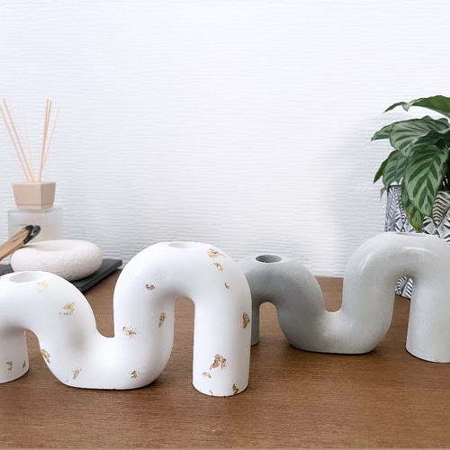 セメントオブジェ キャンドルホルダー インテリア雑貨 置物 北欧 韓国