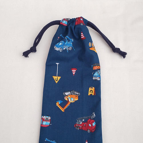 オーダーページ⭐︎ 働く車オフホワイト 入園入学グッズ ハンドメイド