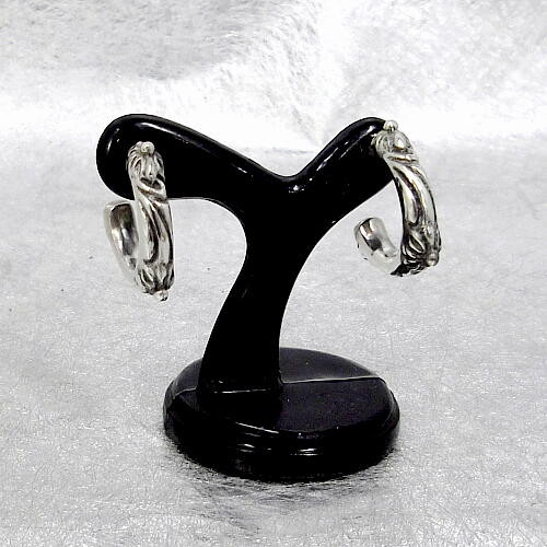 送料無料！クロスフープ2個セット・シルバー925製のピアス1