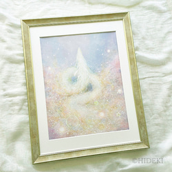 春陽麗和～龍神と桜のアクリル画 6枚目の画像