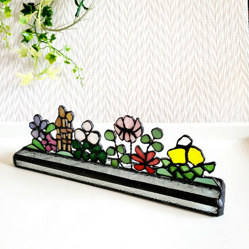 春・野の花の小さなオブジェ☆ステンドグラス☆ その他