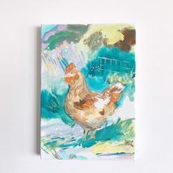 原画】ニワトリの絵 絵画 Hang 通販 16682106｜Creema(クリーマ)