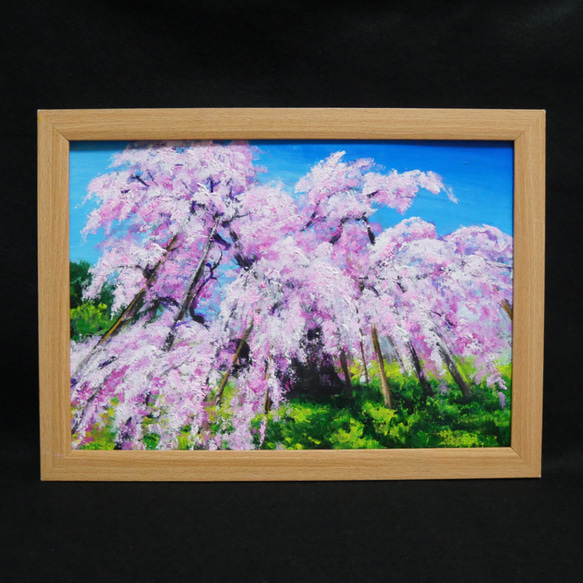 油絵 油彩 油彩画 絵 絵画 【桜の大木】 7枚目の画像