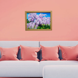 油絵 油彩 油彩画 絵 絵画 【桜の大木】 11枚目の画像