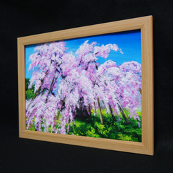油絵 油彩 油彩画 絵 絵画 【桜の大木】 5枚目の画像