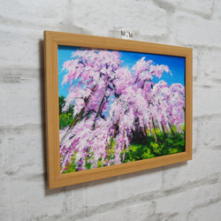 油絵 油彩 油彩画 絵 絵画 【桜の大木】 3枚目の画像
