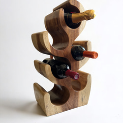 Suar Wood bottle rack モンキーポッド 家具 収納 ワインラック 無垢材