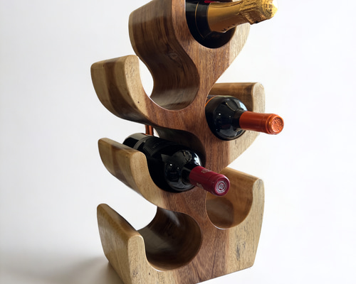 Suar Wood bottle rack モンキーポッド 家具 収納 ワインラック 無垢材