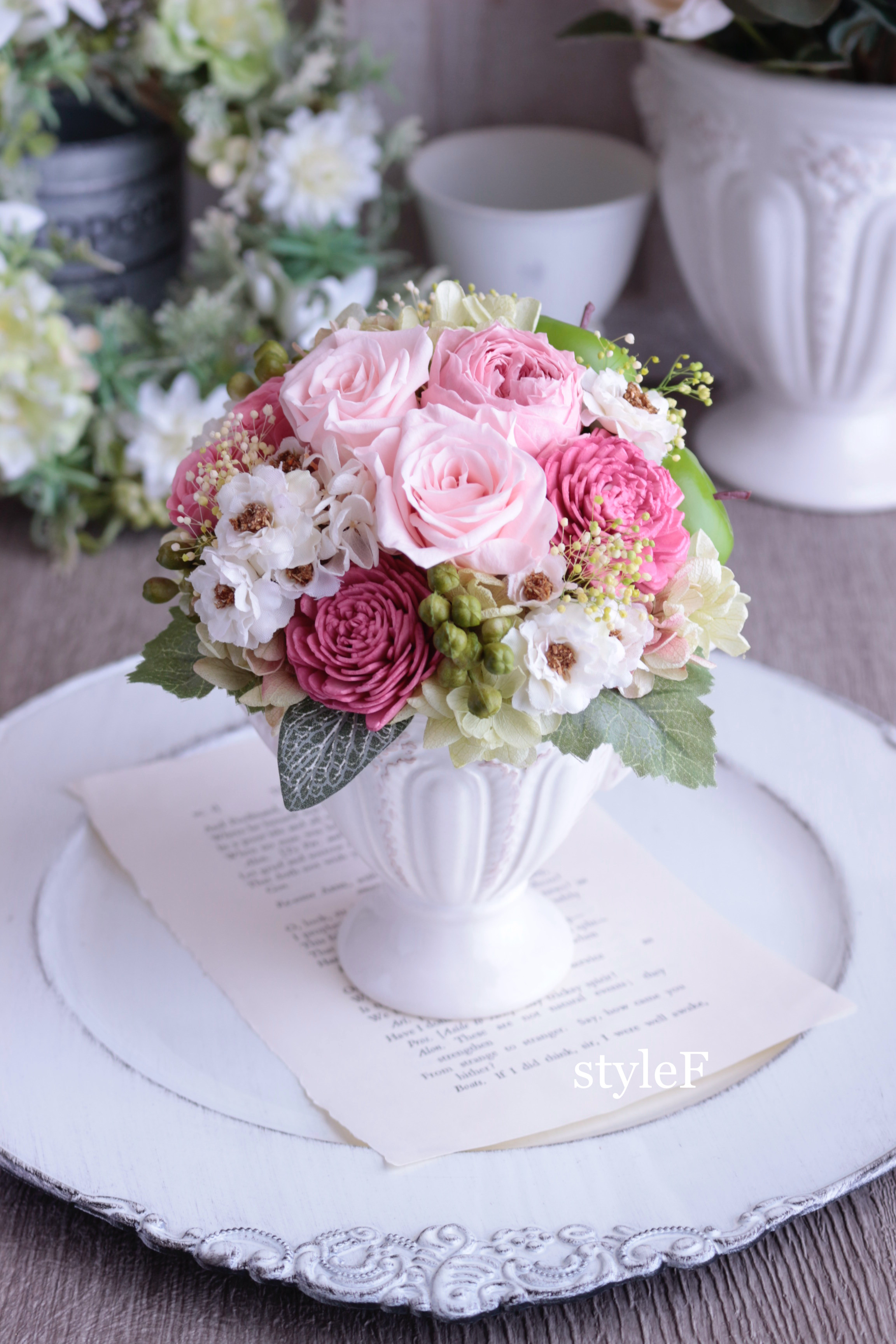 インテリア／結婚祝い／お誕生日祝い／出産祝い／母の日／卒業／入学　プリザーブドフラワー