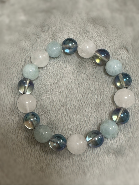 ムーンストーンとアクアマリンのお守り 1枚目の画像