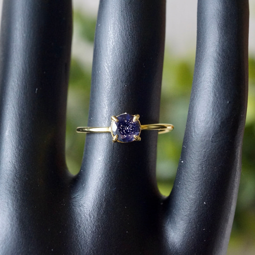 3月誕生石 再販x2 アイオライトサンストーン 7号〜フリーサイズ