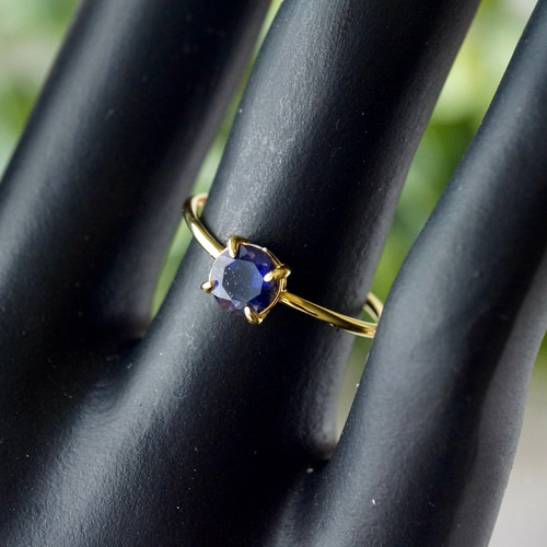 3月誕生石 再販x2 アイオライトサンストーン 7号〜フリーサイズ