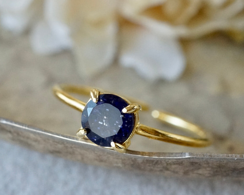 3月誕生石 再販x2 アイオライトサンストーン 7号〜フリーサイズリング