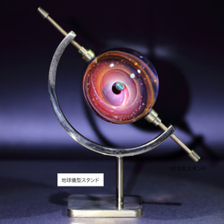 47mm 宇宙ガラスマーブル - オブジェ  no.M161 13枚目の画像
