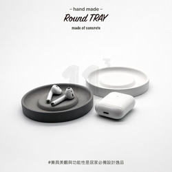 11³ Round TRAY I 圓形置物皿 I 置物碟 I 杯墊 I 水泥 I 手作 I 圓形小碟 I 可客製化－ 第7張的照片