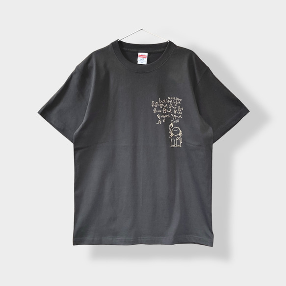 Tシャツ「物理公式」スミ色 3枚目の画像