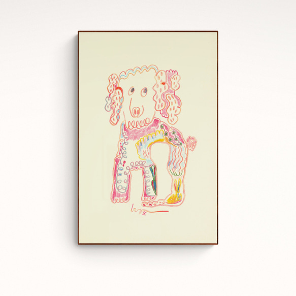 アート壁掛け絵画 | Febbi | Lingoooo 006 Curly Pig 1枚目の画像