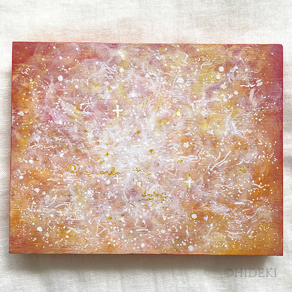 「温かい血の巡りと寒さに耐える温かい心臓」抽象水彩原画 パステルカラー 温かい血の巡りと寒さに耐える温かい心臓」抽象水彩原画