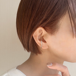 silver950  wave line ear cuff 2枚目の画像