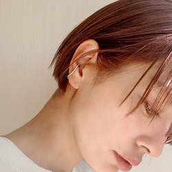 silver950  wave line ear cuff 5枚目の画像