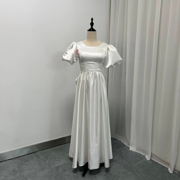 送料無料！フランス風 ウエディングドレス 前撮り プリンセスライン  