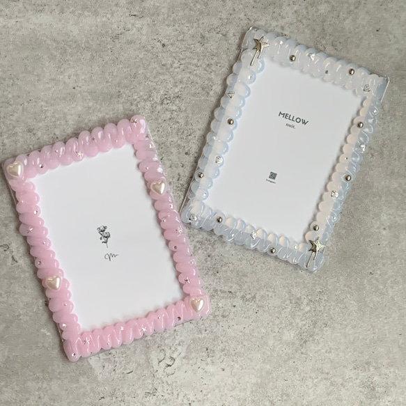 【B7トレカケース】硬質ケース ホイップデコ　sakura pink / heart pearl / bijou 4枚目の画像