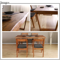The world's only dining 5-piece set 120 Natural　brown　　 10枚目の画像