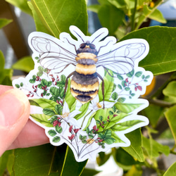 Insect Flower Bouquet Sticker Set (５ piece) - 花と虫のブーケシールセット( 2枚目の画像