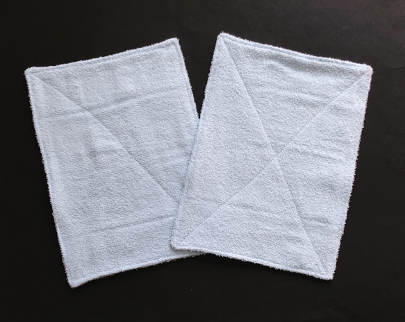子どもも使いやすい雑巾2枚組／青 1枚目の画像