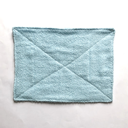 子どもも使いやすい雑巾2枚組／青 2枚目の画像