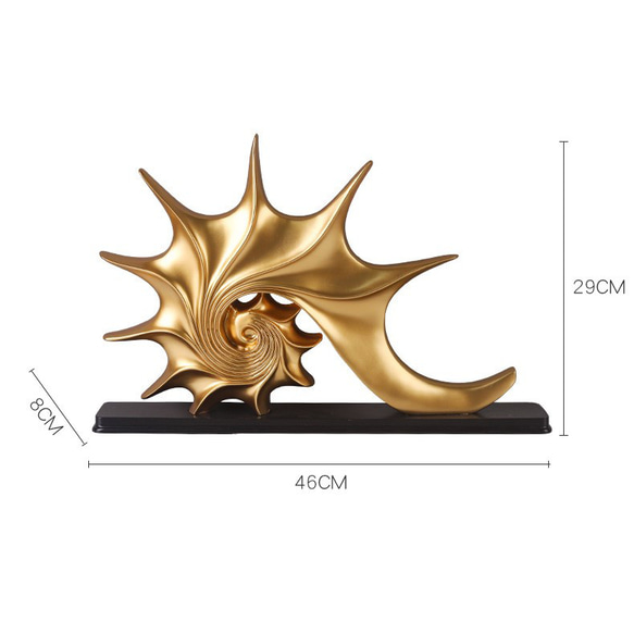 オブジェ 巻き貝 エレガント 置物 オーナメント おしゃれ かわいい 北欧 インテリア モダン ch-1733 9枚目の画像