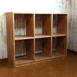 ベンチ 本棚 OFFI 赤いクッション付き オープンシェルフ レコード入れ オープンシェルフ 900×330×H750 リビング収納 レコードラック 本棚