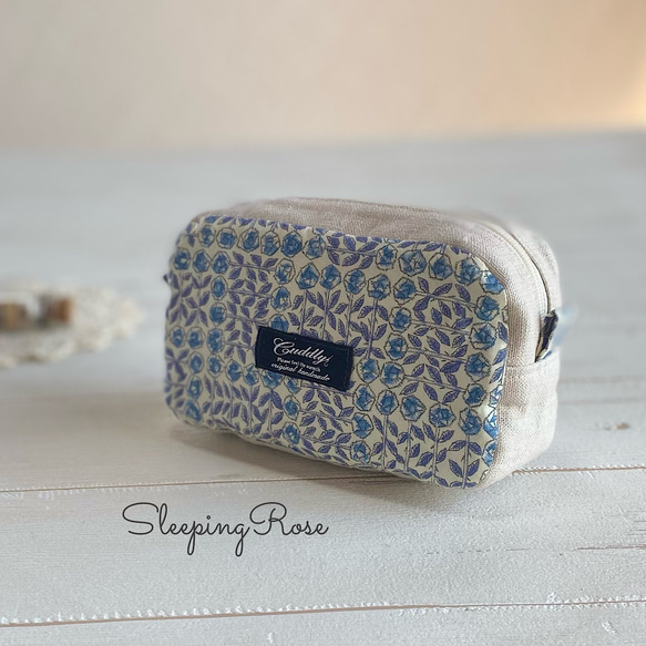 スクエアバッグ&ミニポーチセット リバティスリーピングローズ  